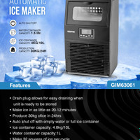 یخساز ۳۰ کیلویی صنعتی جیپاس مدل Geepas Gim63061