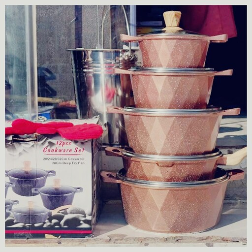 سرویس قابلمه یونیک 10 پارچه گرانیتی