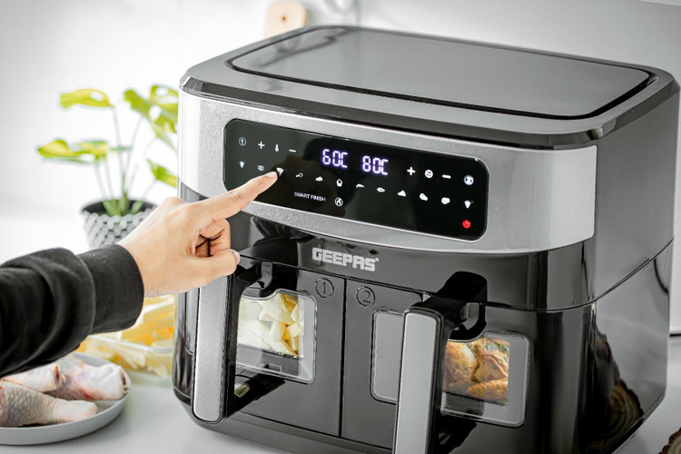 بدون روغن دوقلو 9 لیتری جیپاس مدل GEEPAS GAF37525UK