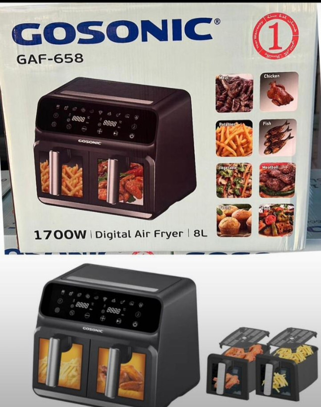 سرخ کن بدون روغن دوقلو گوسونیک مدل GAF-658