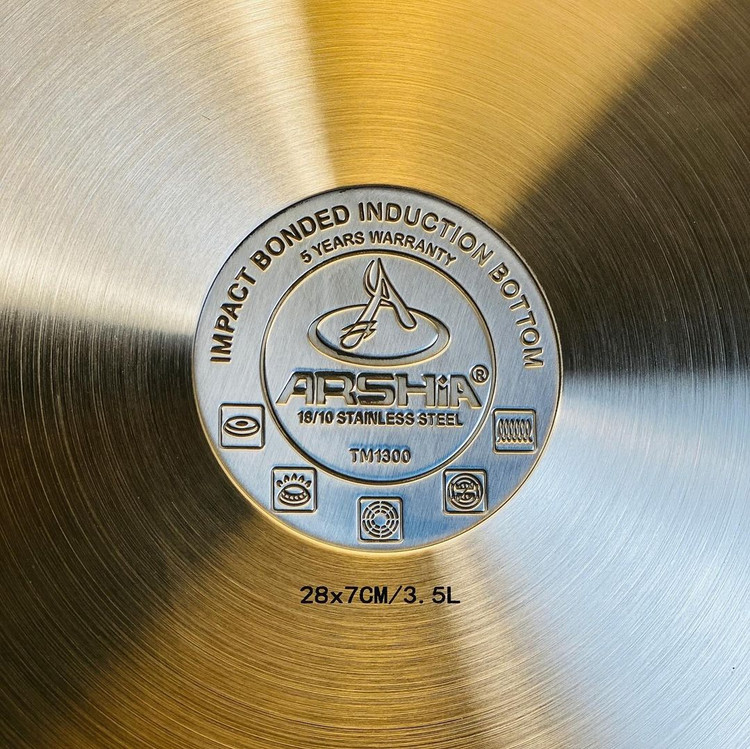 سرویس قابلمه استیل ۸ پارچه عرشیا آلمان مدل SS064-3000