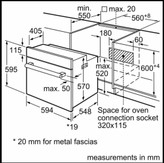 فر توکار بوش HBF534EW0Q