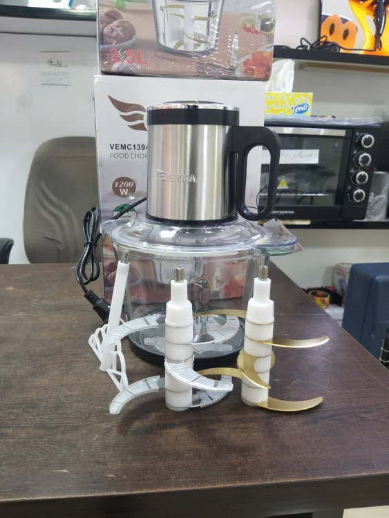 خردکن ورونا 3.5 لیتر 1200 وات 6 تیغ تیتانیوم مدل VEMC1394