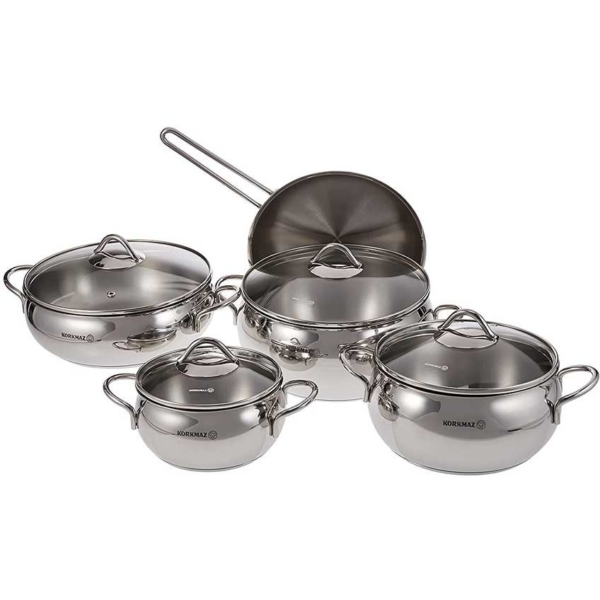 سرویس قابلمه کرکماز Tombik A1800 ا Korkmaz Tombik A 1800 Pot Set