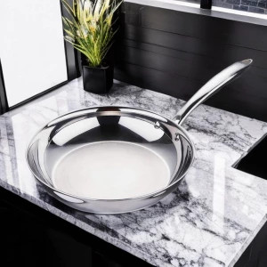 ماهی تابه تک دسته استیل ۲۴ سانتی عرشیا مدل SS160-3565