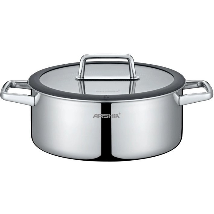 ماهیتابه دوسته ۳۰سانت کف لیزری عرشیا مدلSS050-3342