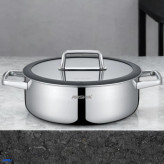 تابه کف لیزری دودسته 24سانت عرشیا مدلSS050-3340