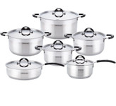 سرویس قابلمه 12پارچه استیل عرشیا مدلSS498-3319