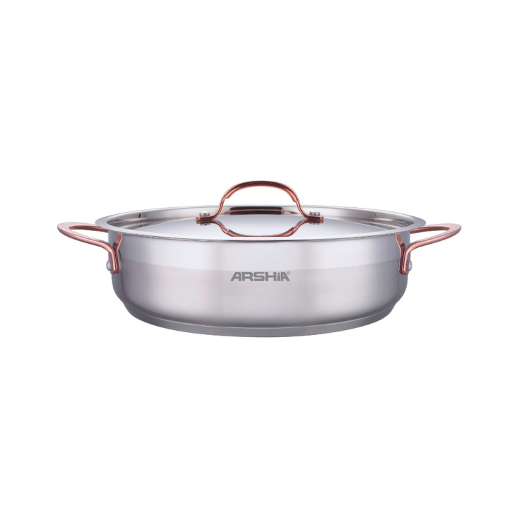 ماهیتابه دو دسته عرشیا 30 سانتیمتر، 2 درب