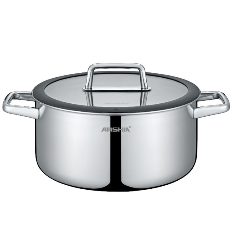 قابلمه تک استیل کف لیزری عرشیا ۲۴ سانت مدل ss050_3170