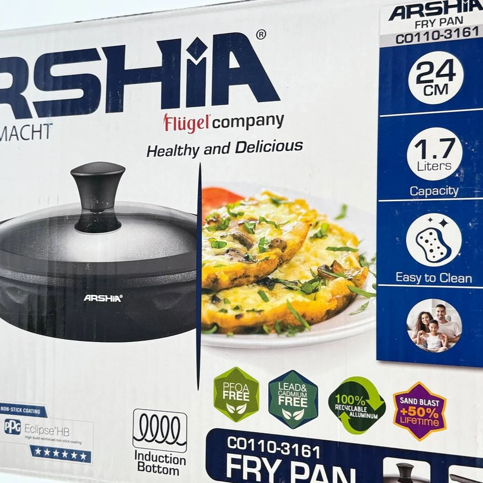 ماهیتابه عرشیا با درب ۲۴ سانتی‌متر مدل CO110-3161