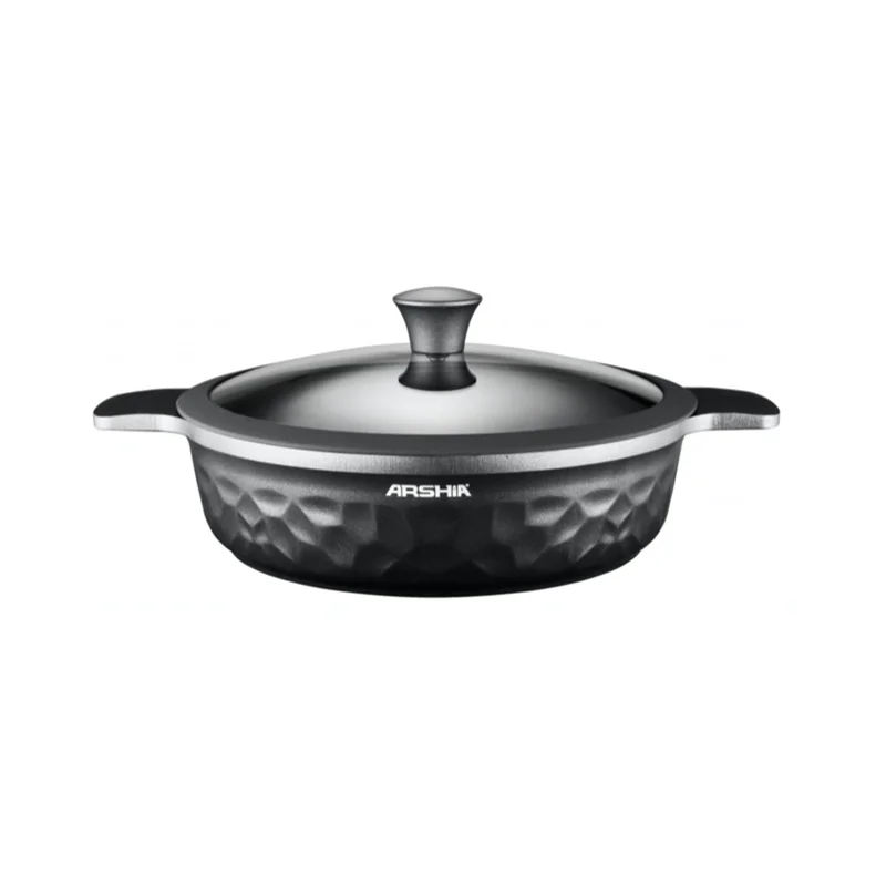 ماهیتابه عرشیا با درب دو دسته، سایز 28 سانتی‌متر CO110-3158