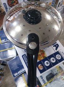 زودپز روگازی استیل دسته بلند 22 سانتی عرشیا مدل PR128-3137