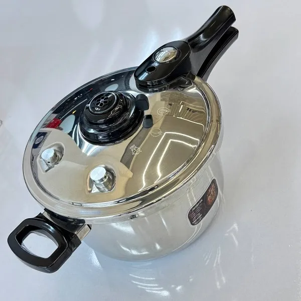 زودپز روگازی استیل دسته بلند 22 سانتی عرشیا مدل PR128-3137