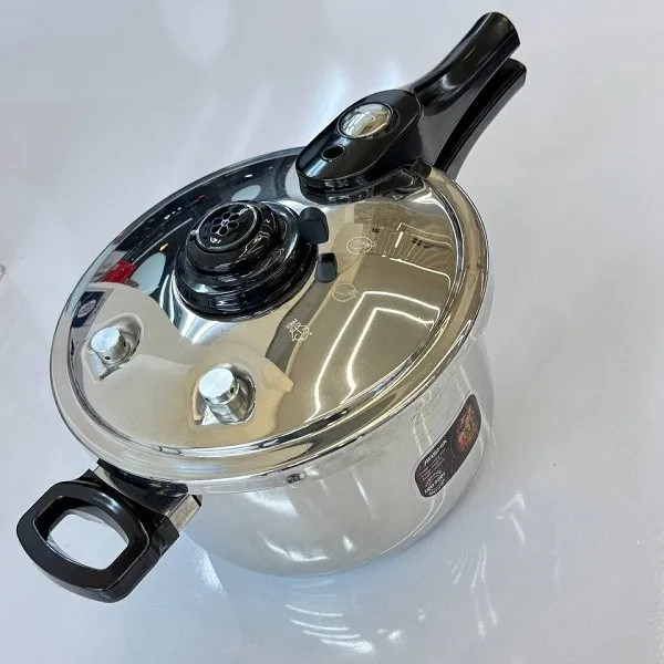 زودپز روگازی استیل دسته بلند 22 سانتی عرشیا مدل PR128-3137