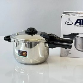 زودپز روگازی استیل دسته بلند 22 سانتی عرشیا مدل PR128-3137
