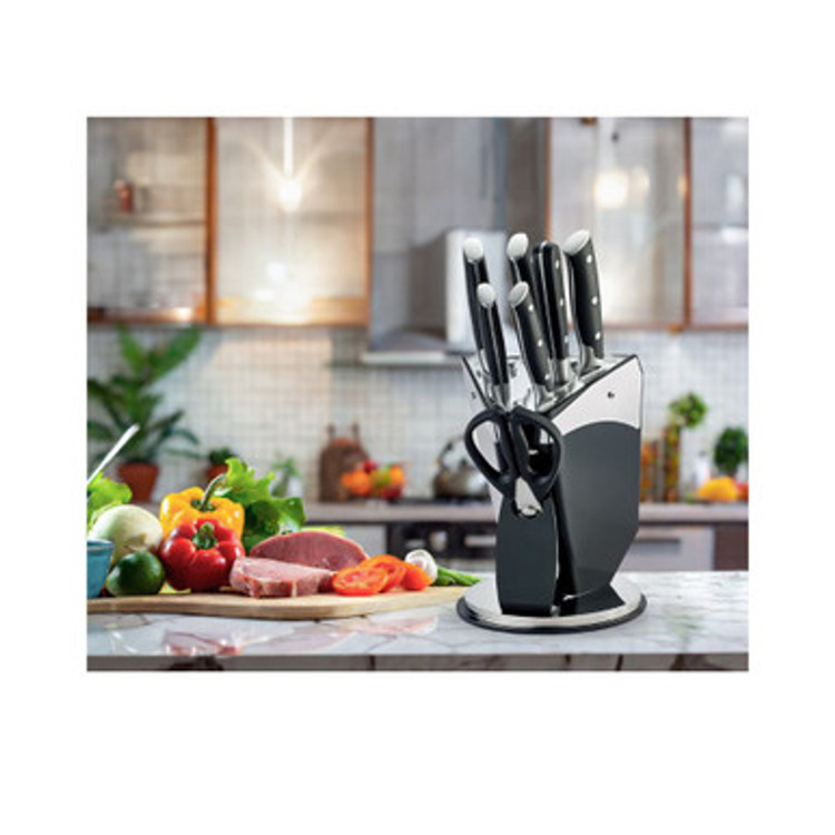 سرویس چاقو 8 تیکه مشکی عرشیا ARSHIAمدل K118-3093