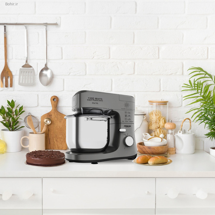 همزن کاسه دار حرفه ای 7 لیتری عرشیا مدل SM50-3073