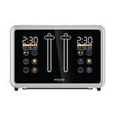 توستر نان دیجیتال ۴ تکهای عرشیا مشکی BT118-3072