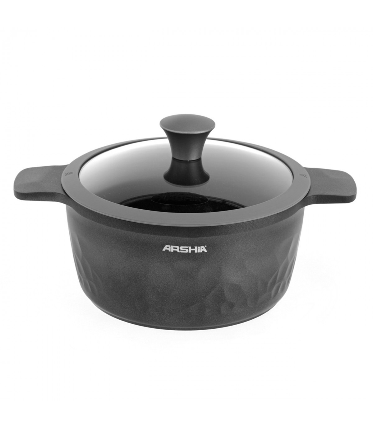 سرویس قابلمه دایکاست عرشیا 8 پارچه مشکی مدل CO110-3009
