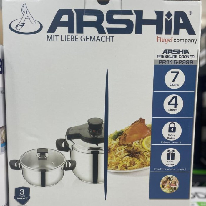 زودپز دوقولوی عرشیا مدلPR116-2999