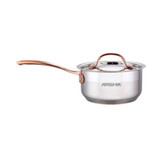 شیرجوش استیل عرشیا (درب استیل+درب شیشه) مدل SS014-2981