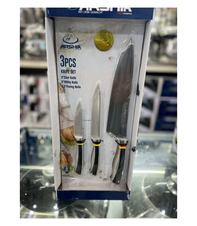 چاقوی عرشیا 3عدد (تیغه فولادی ) مدل KS270-2915