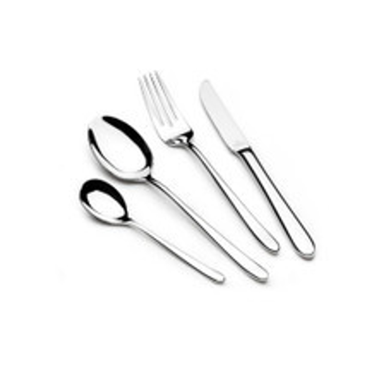 سرویس قاشق و چنگال عرشیا استیل ۴۸ پارچه نقره‌ای مدل TM1401S-2819