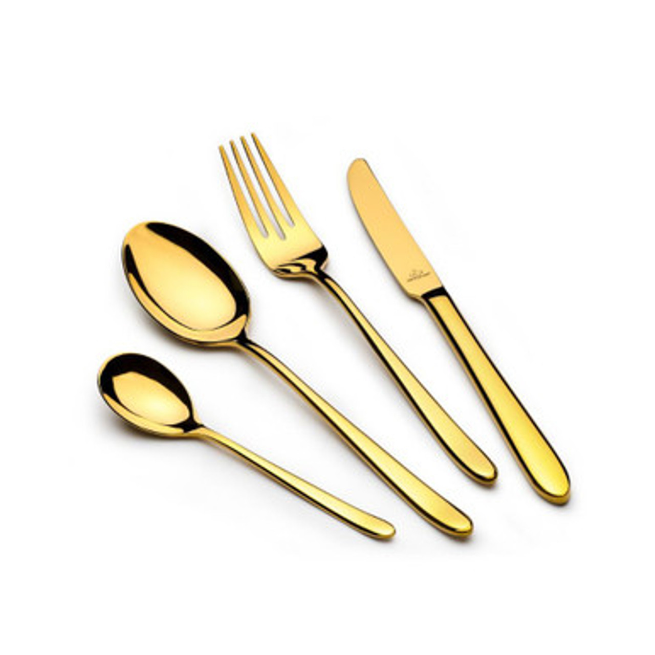 سرویس قاشق و چنگال استیل ۱۳۳ پارچه عرشیا مدل چوبی طلایی و نقره‌ای TM1401G مدل TM1401G-2803