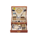 سرویس قاشق و چنگال استیل ۱۳۳ پارچه عرشیا مدل چوبی طلایی و نقره‌ای TM1401G مدل TM1401G-2803