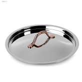 قابلمه تکی 24 سانت استیل دسته مسی مدل SS014-2975