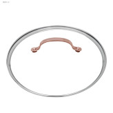 قابلمه تکی 22 سانت استیل دسته مسی مدل SS014-2974