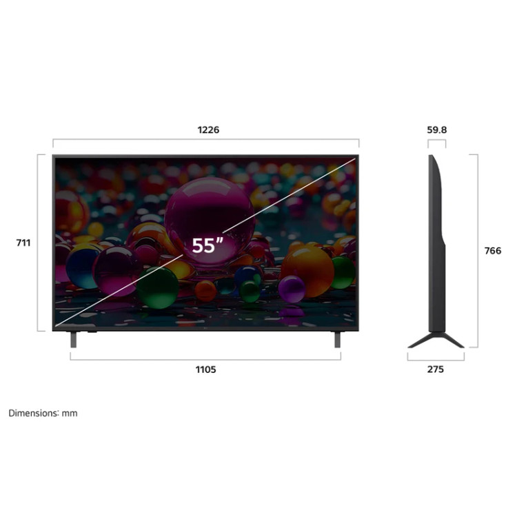تلویزیون ال جی UA8500 سایز 65 اینچ 65UA8500