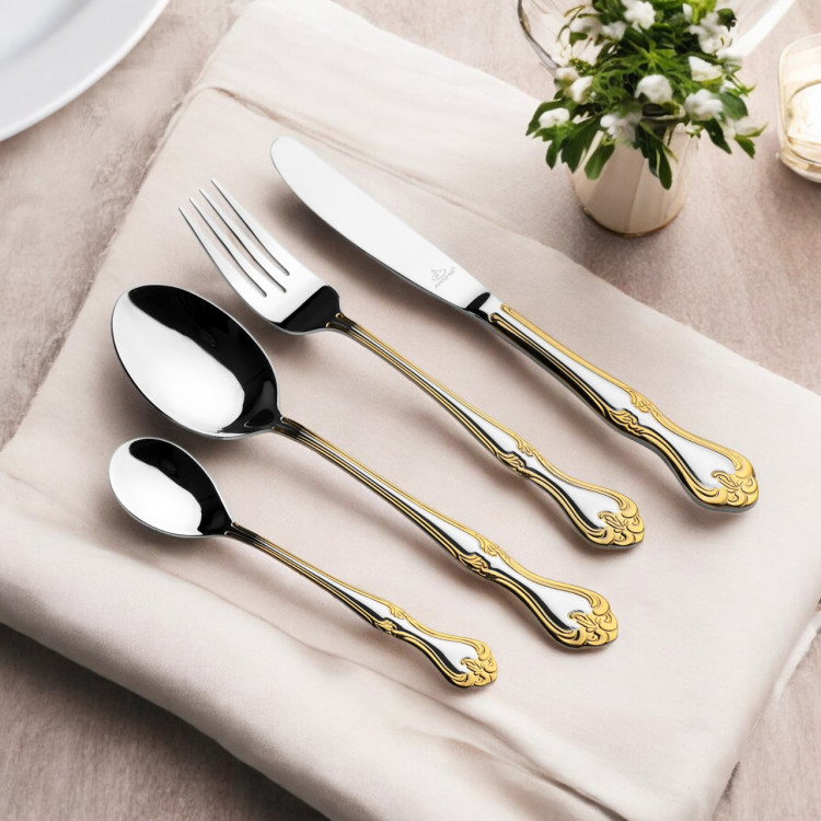 سرویس قاشق و چنگال 12نفره 48 تکه عرشیا مدلTM112G-3763