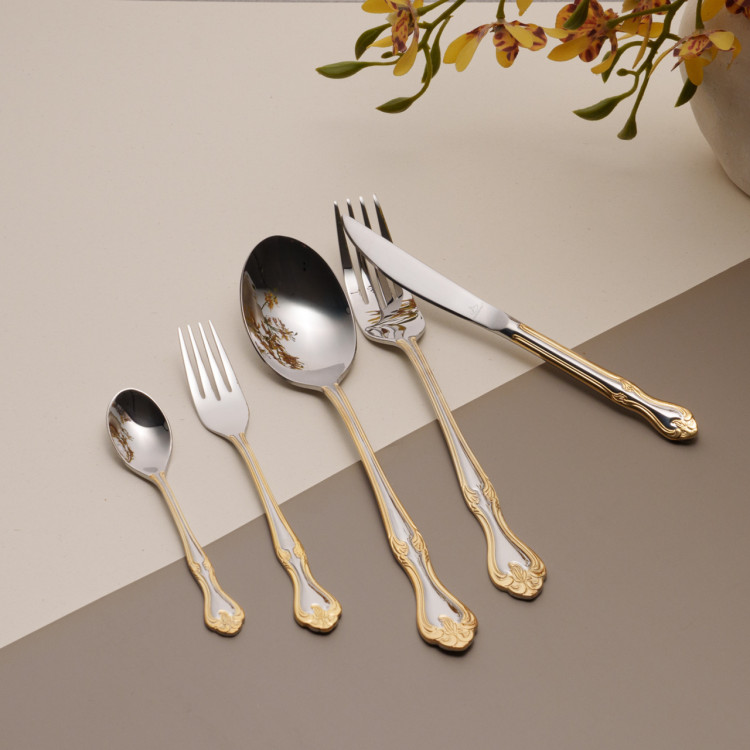 سرویس قاشق و چنگال 12نفره 48 تکه عرشیا مدلTM112GS-3762